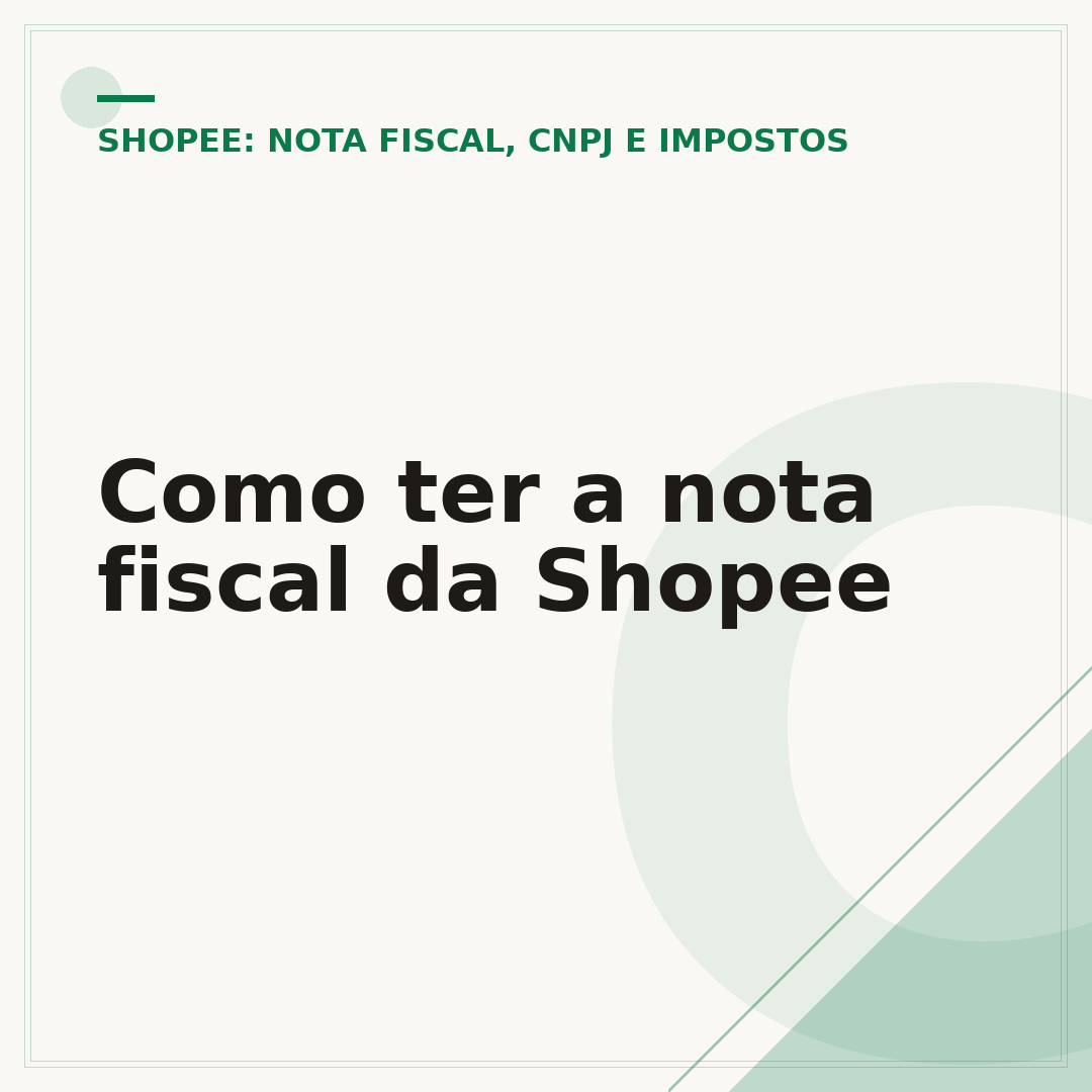 Como ter a nota fiscal da Shopee