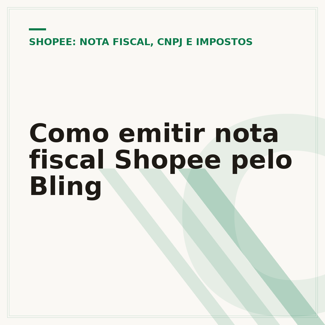 Como emitir nota fiscal Shopee pelo Bling