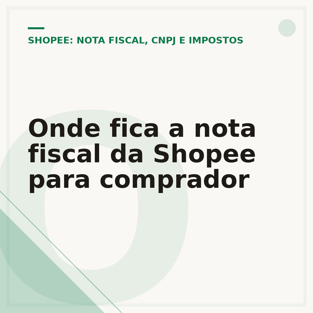 Onde fica a nota fiscal da Shopee para comprador