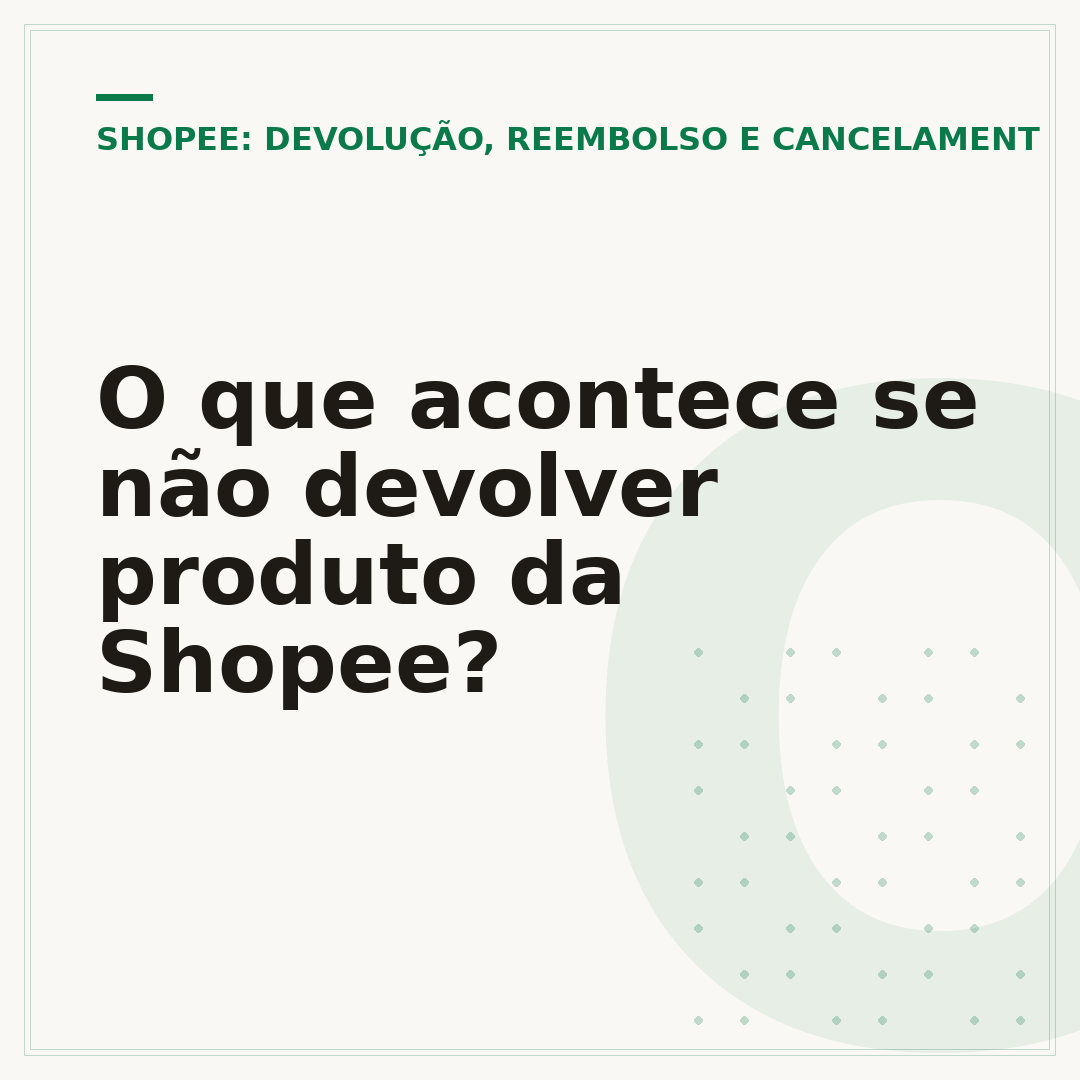 O que acontece se não devolver produto da Shopee?