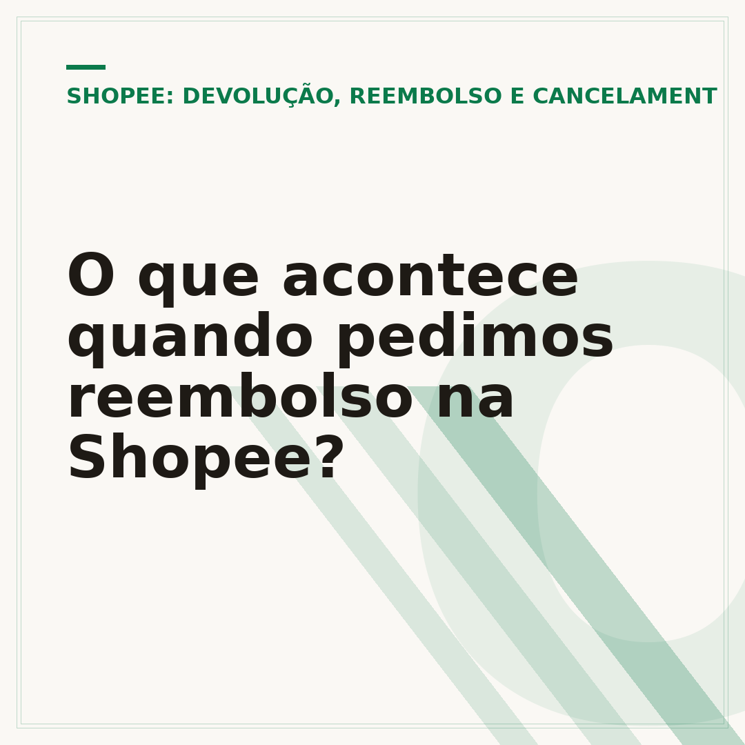 O que acontece quando pedimos reembolso na Shopee?