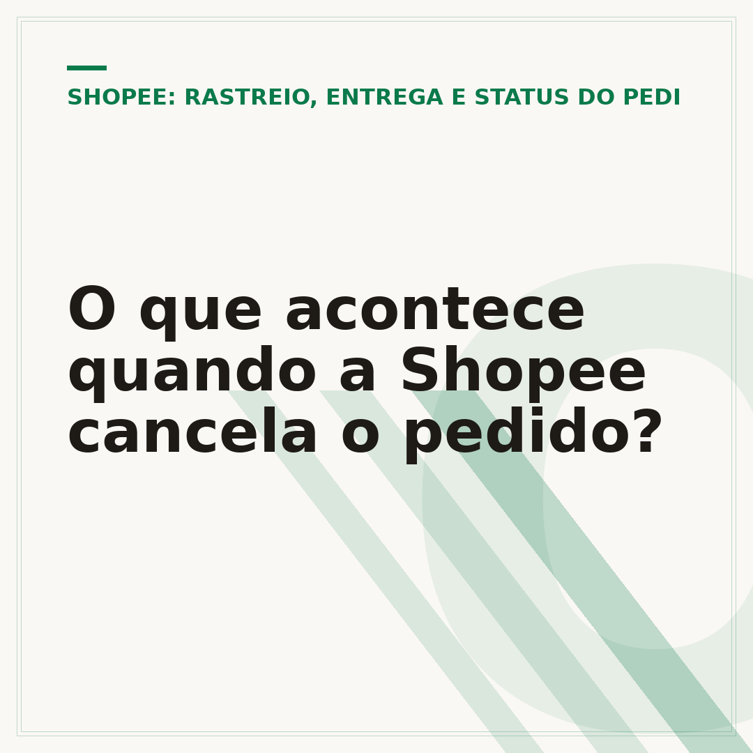 O que acontece quando a Shopee cancela o pedido?