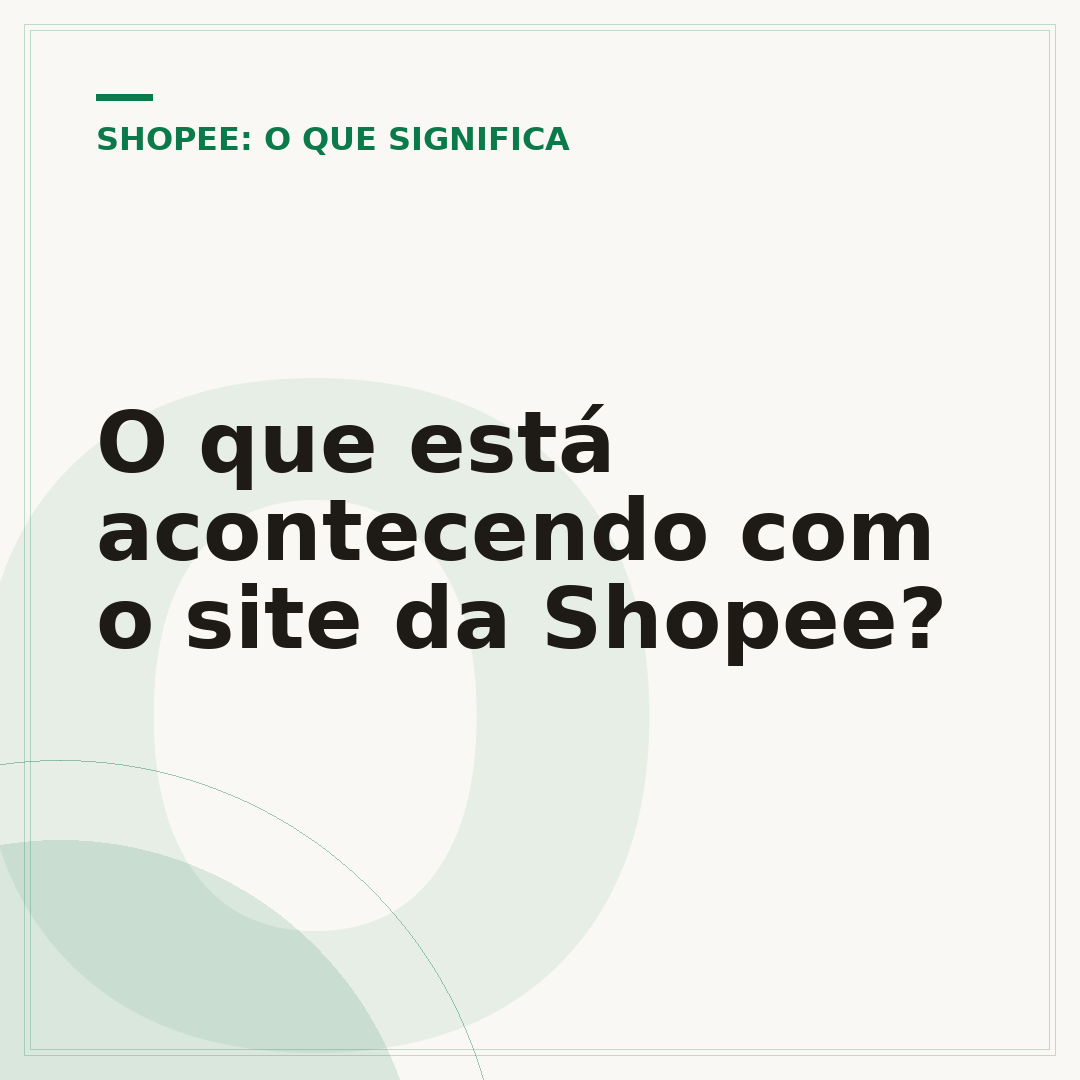 O que está acontecendo com o site da Shopee?
