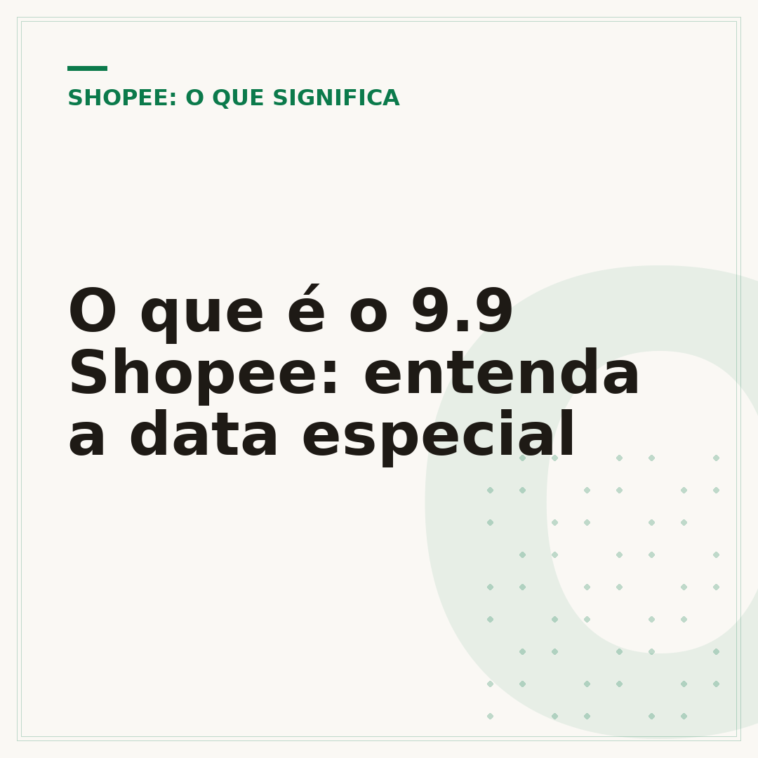 O que é o 9.9 Shopee: entenda a data especial