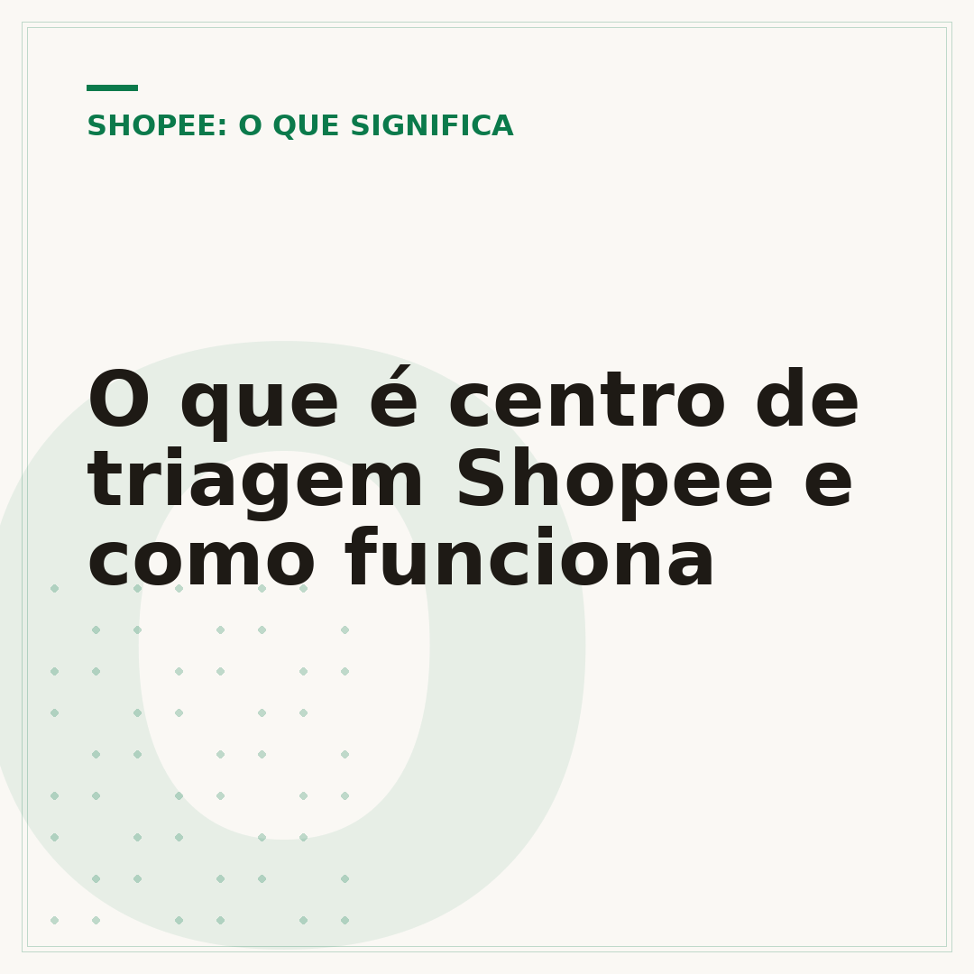 O que é centro de triagem Shopee e como funciona