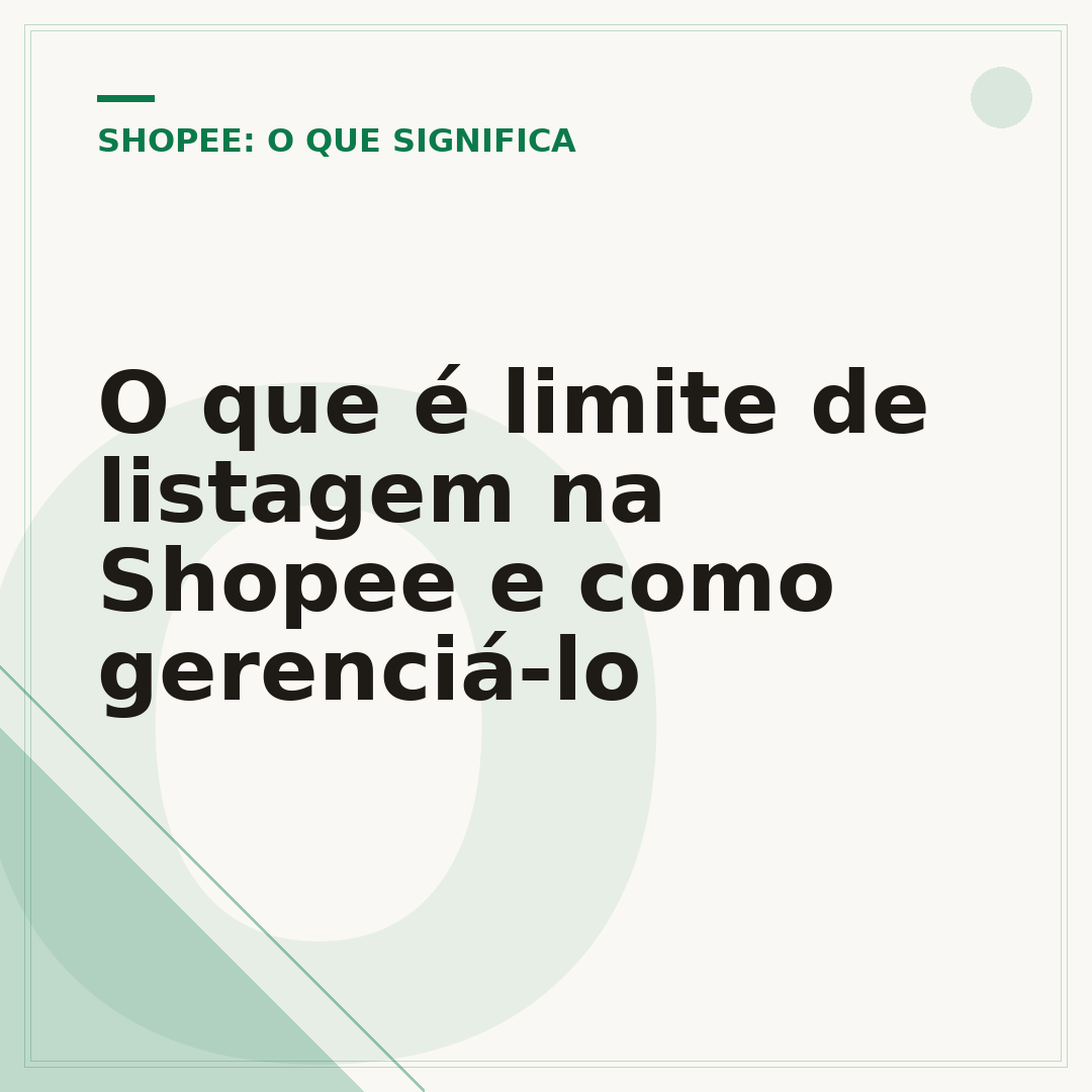 O que é limite de listagem na Shopee e como gerenciá-lo