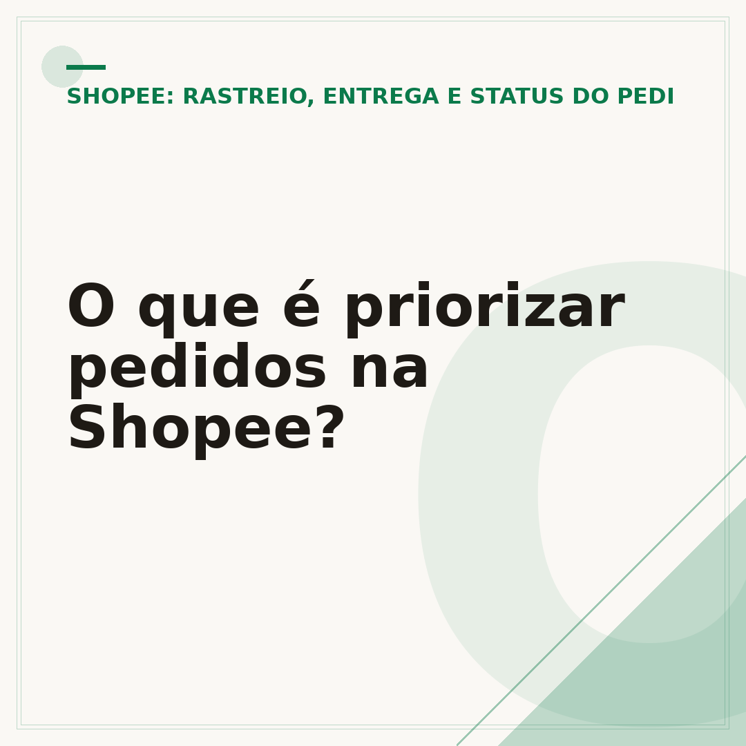 O que é priorizar pedidos na Shopee?