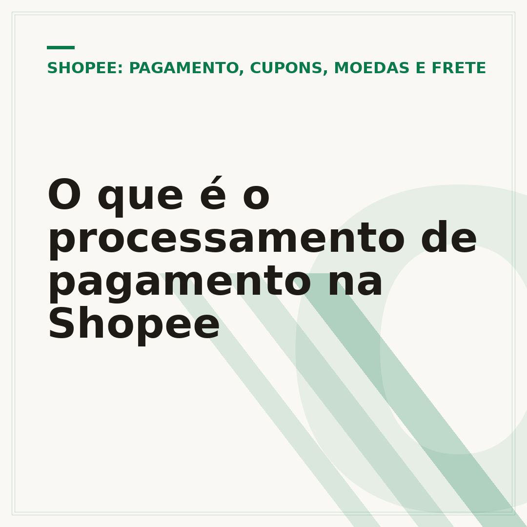 O que é o processamento de pagamento na Shopee