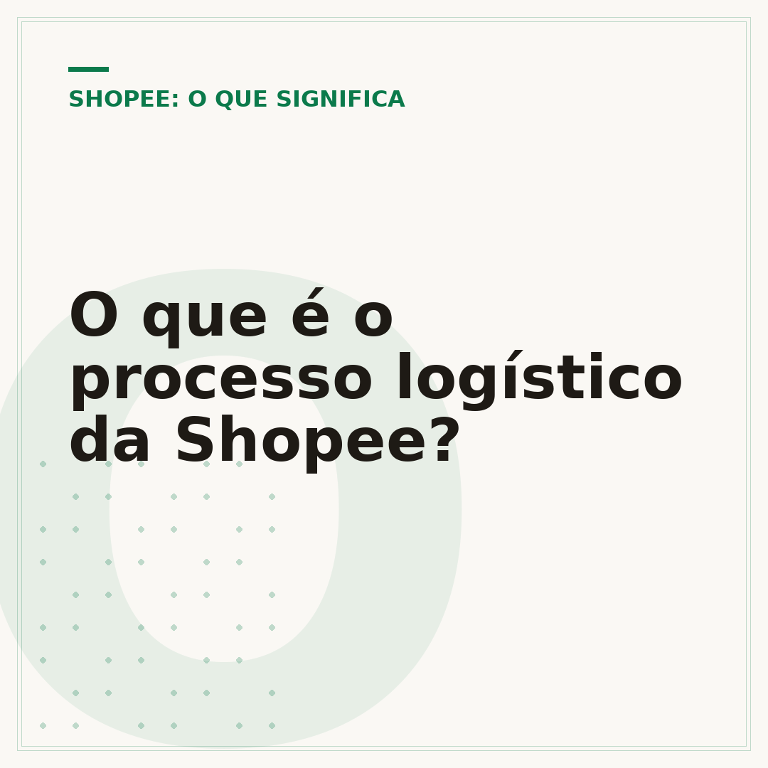 O que é o processo logístico da Shopee?