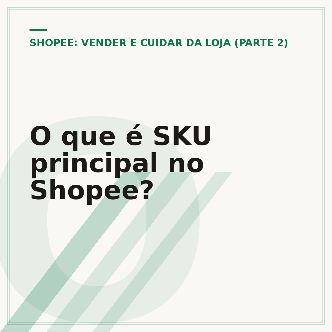 O que é SKU principal no Shopee?