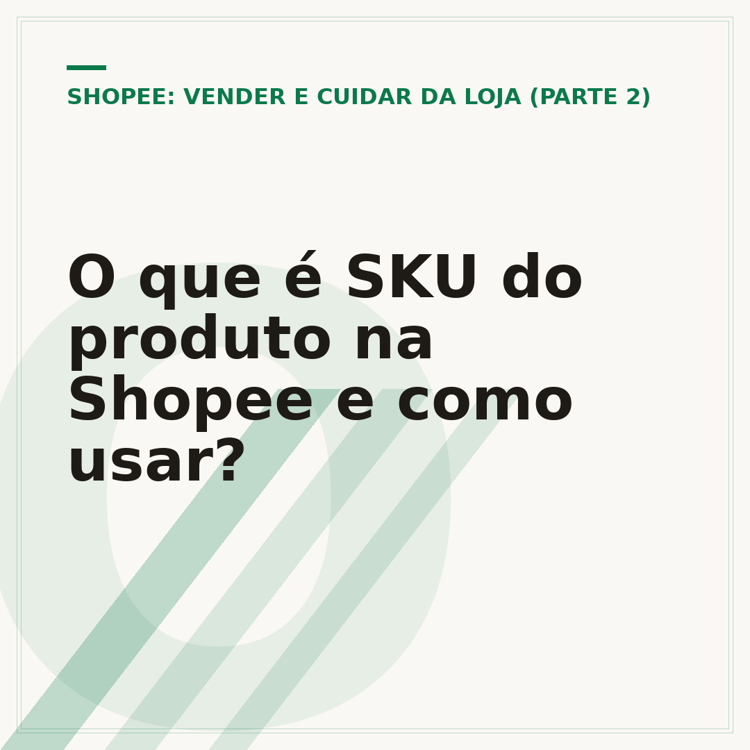 O que é SKU do produto na Shopee e como usar?