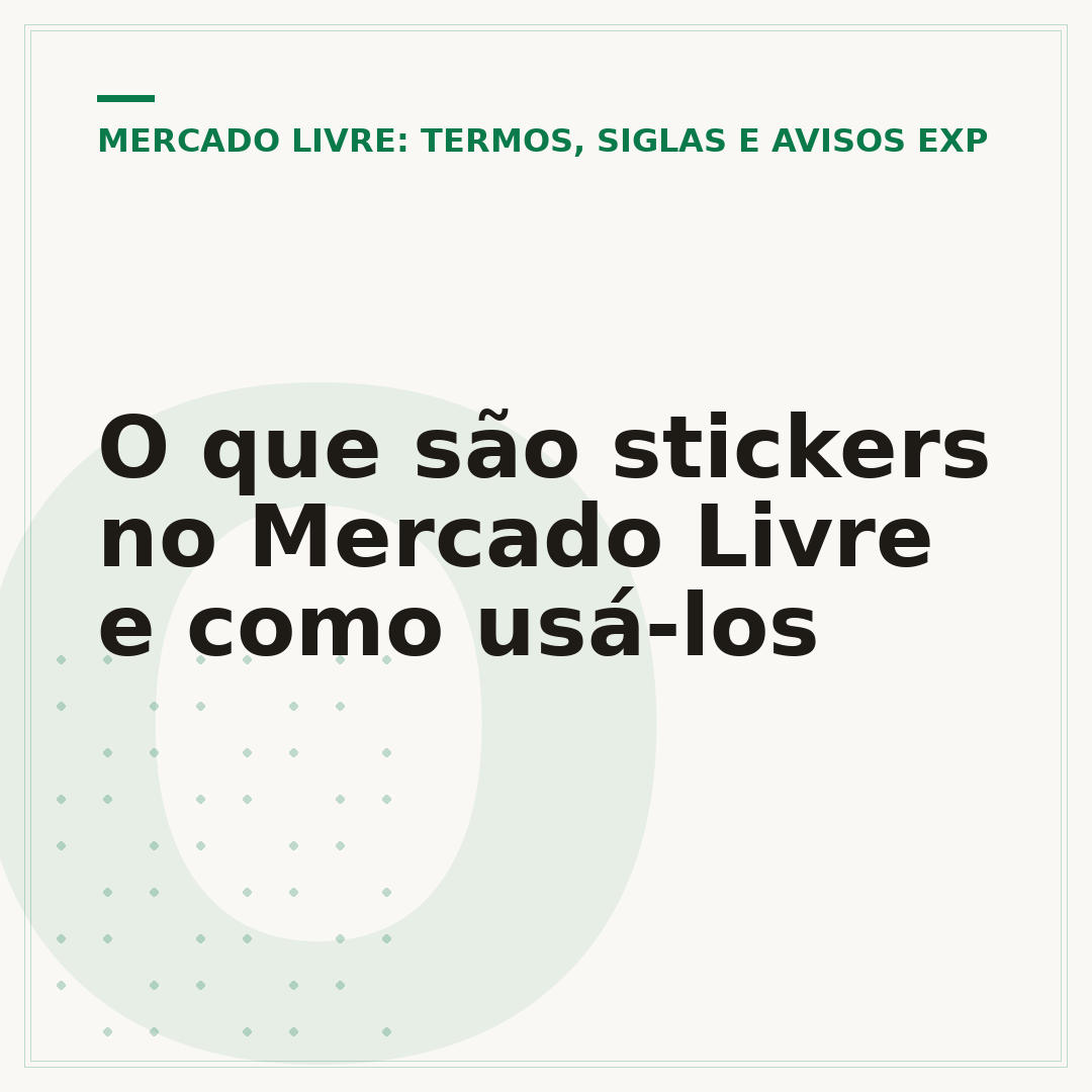 O que são stickers no Mercado Livre e como usá-los