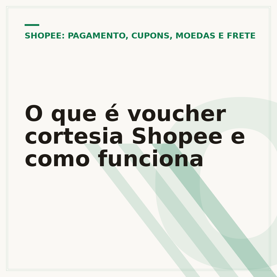 O que é voucher cortesia Shopee e como funciona