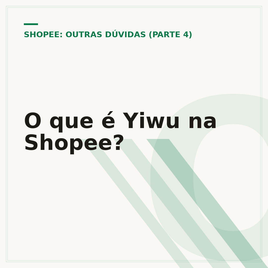 O que é Yiwu na Shopee?