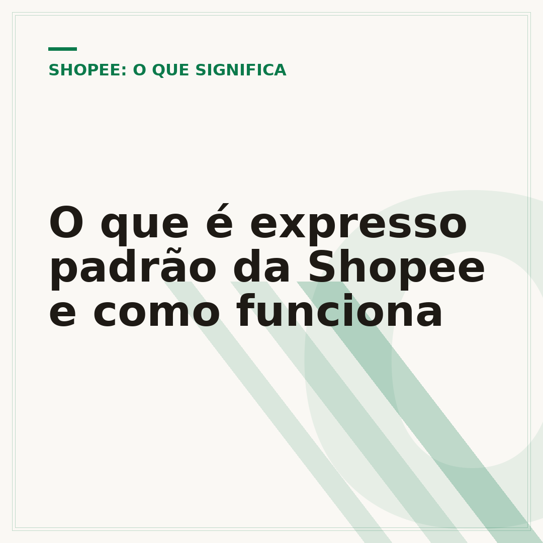 O que é expresso padrão da Shopee e como funciona