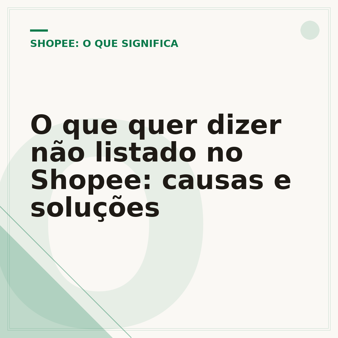 O que quer dizer não listado no Shopee: causas e soluções