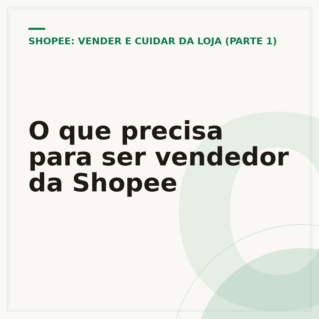 O que precisa para ser vendedor da Shopee