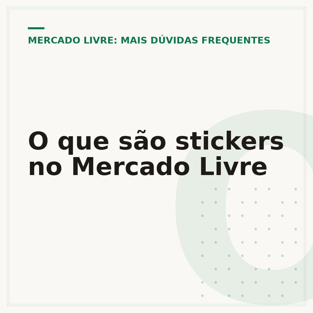 O que são stickers no Mercado Livre