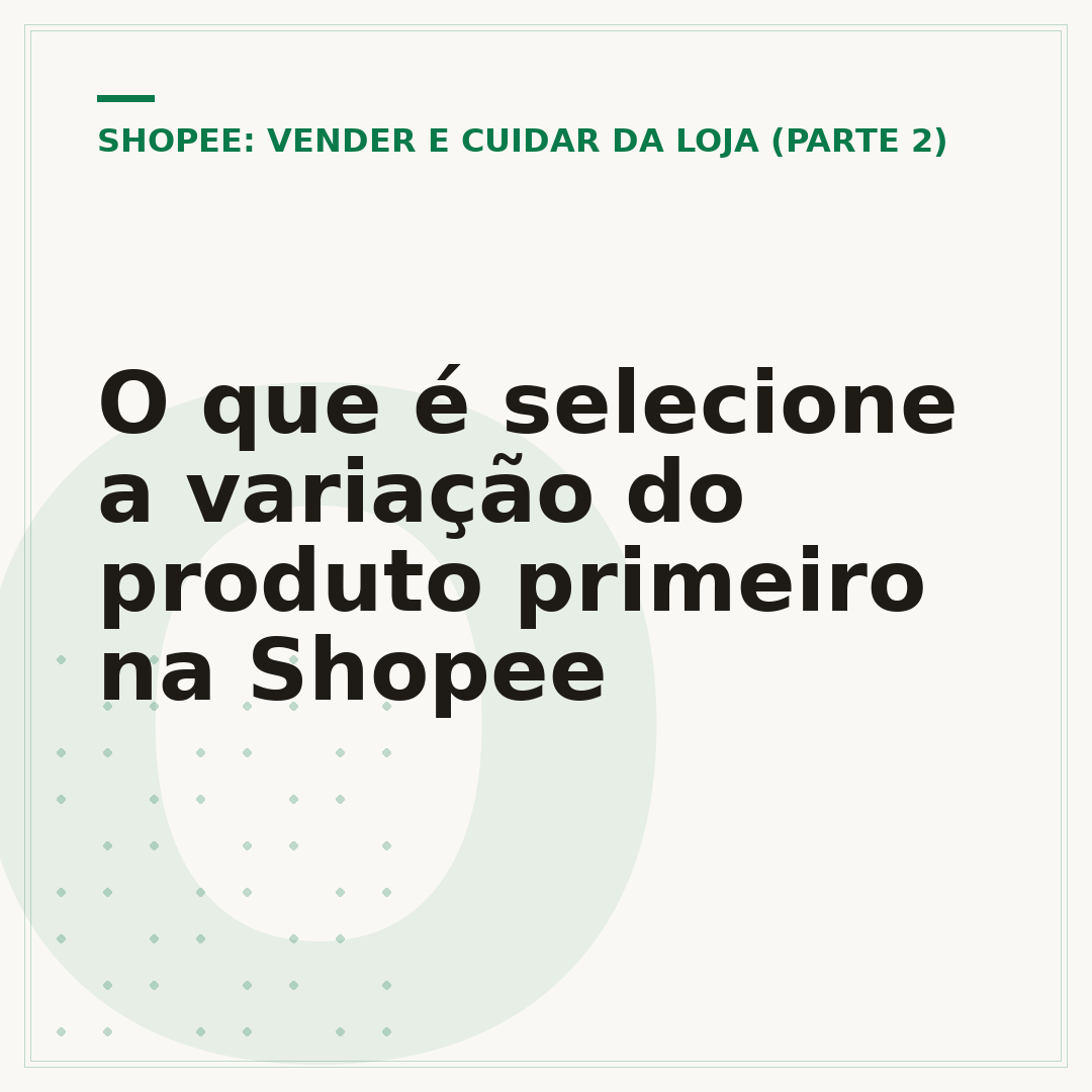 O que é selecione a variação do produto primeiro na Shopee