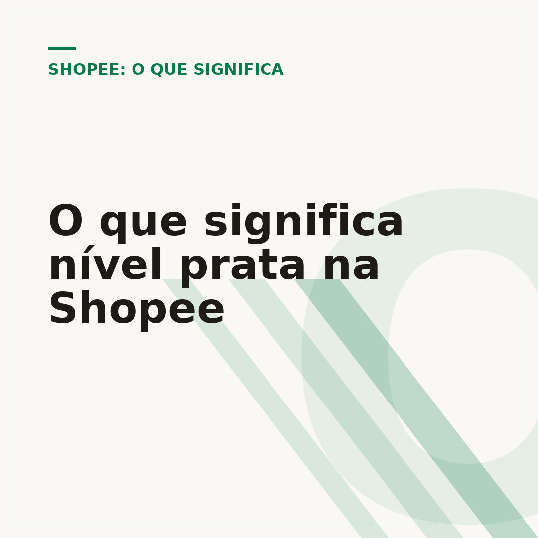 O que significa nível prata na Shopee