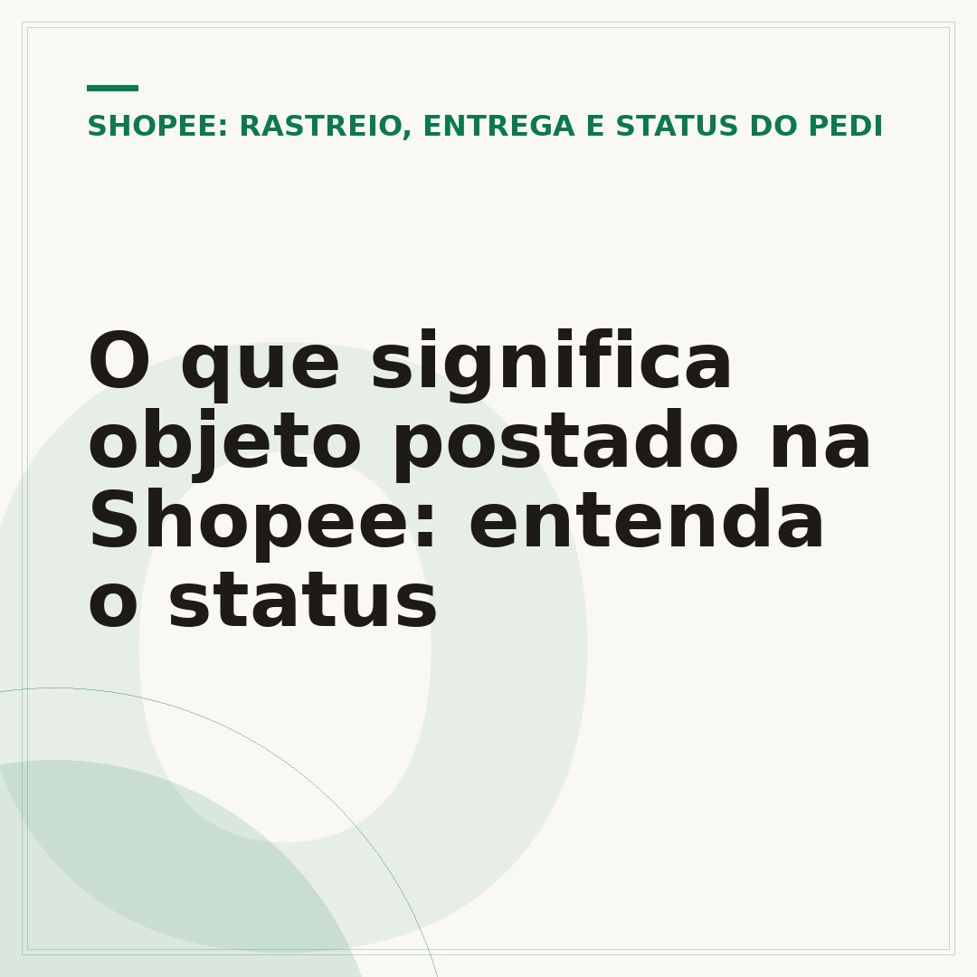 O que significa objeto postado na Shopee: entenda o status