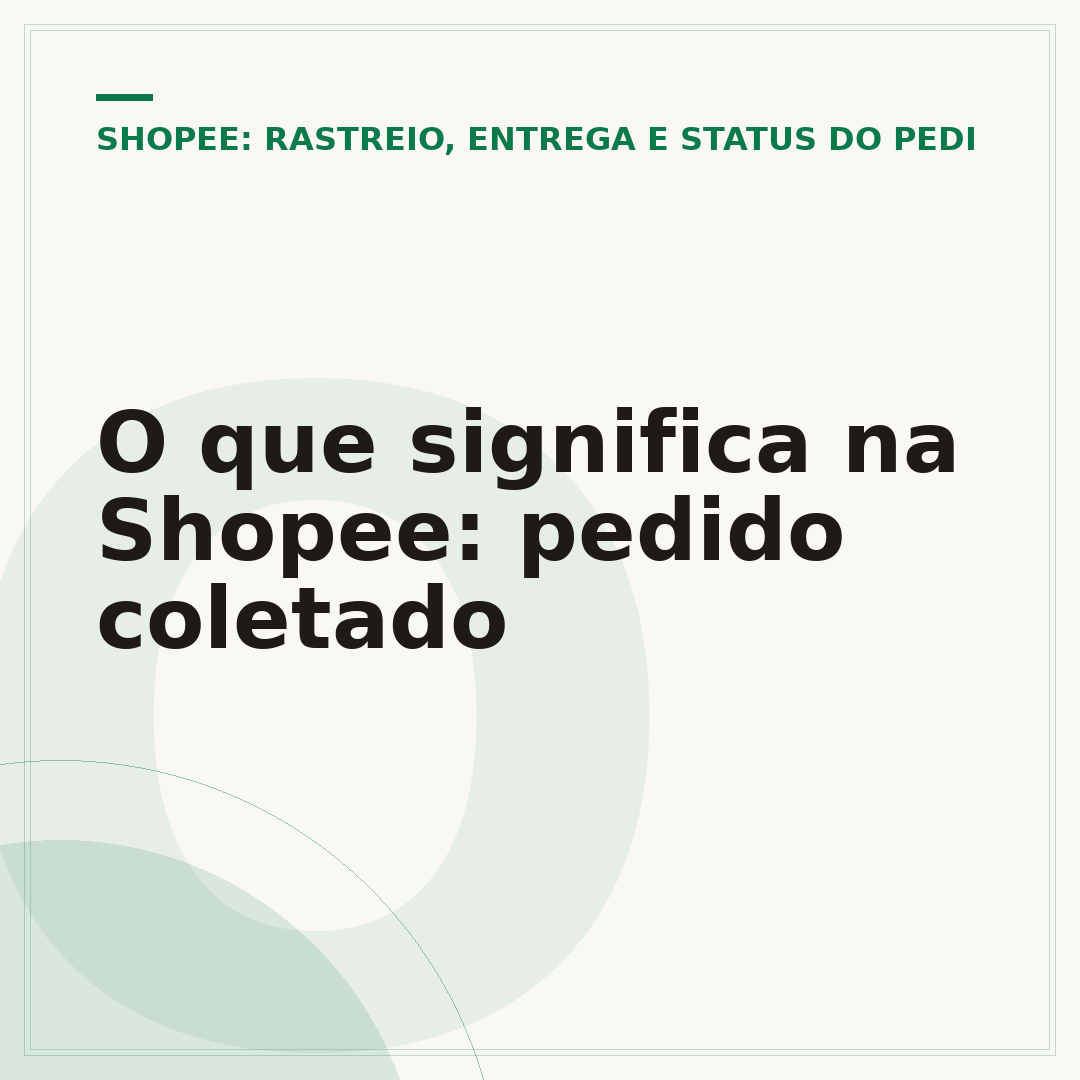 O que significa na Shopee: pedido coletado