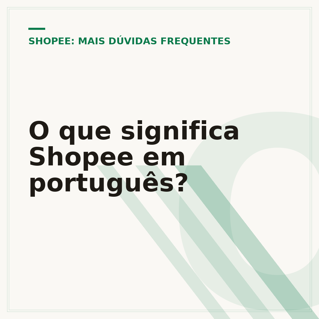 O que significa Shopee em português?