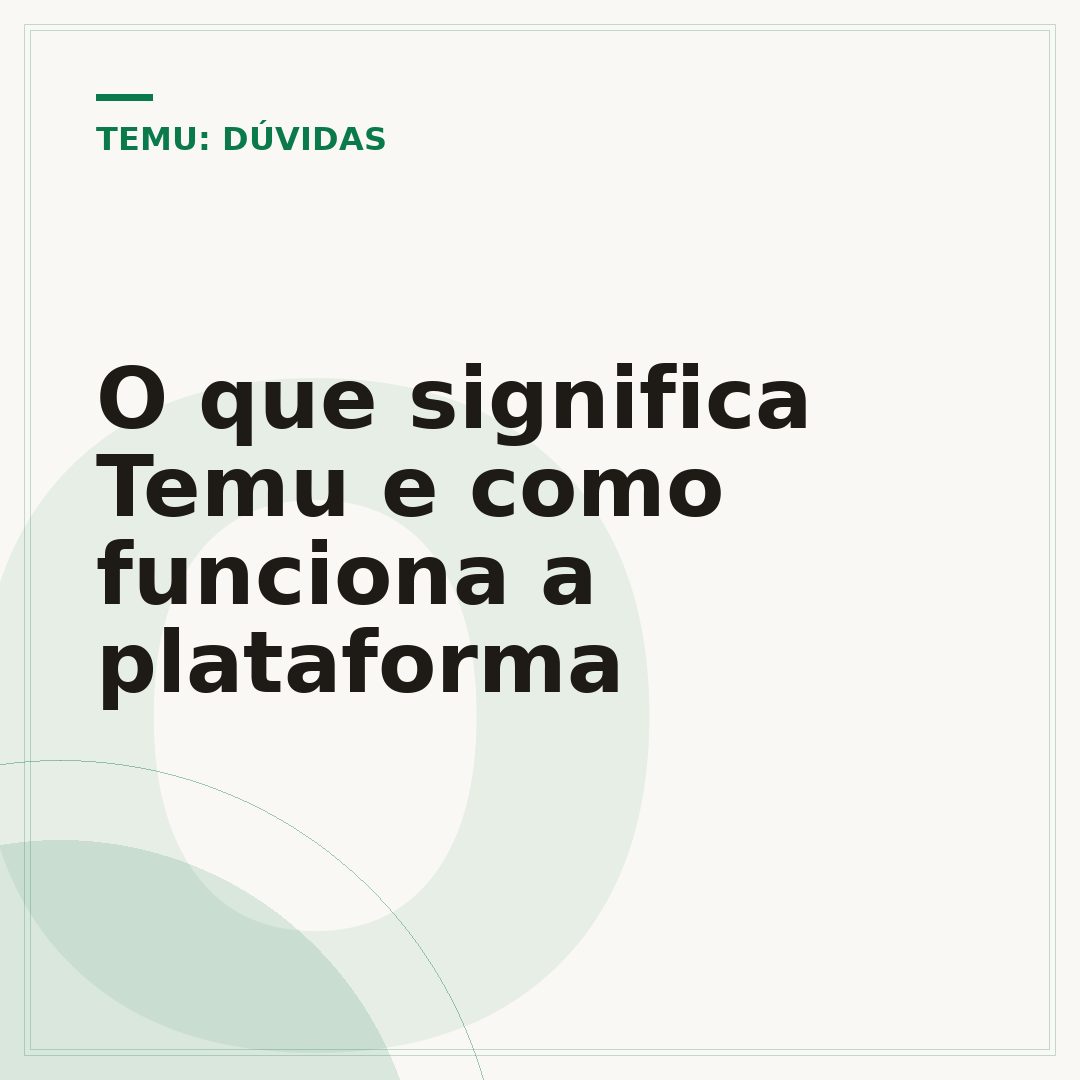 O que significa Temu e como funciona a plataforma
