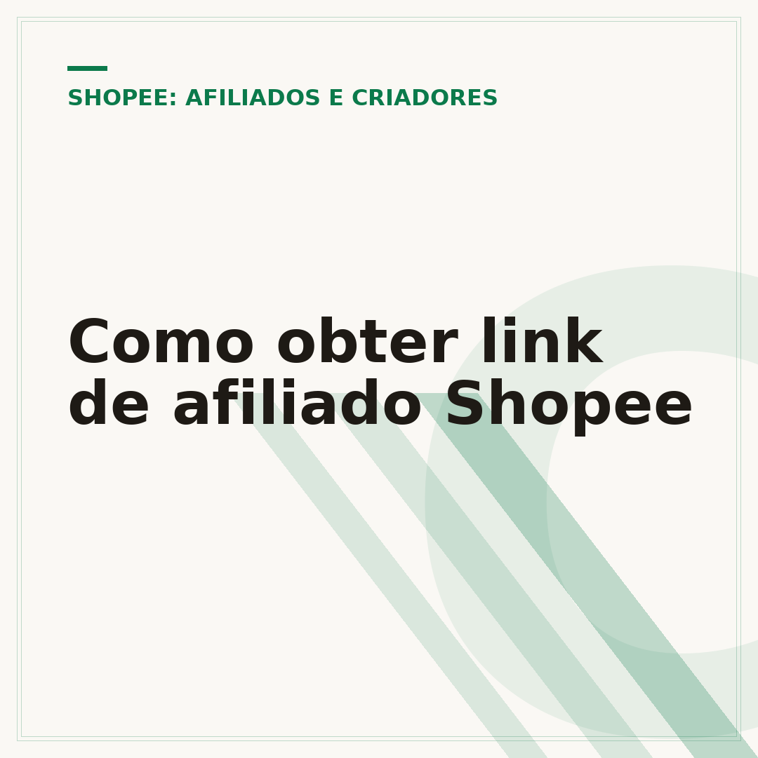 Como obter link de afiliado Shopee