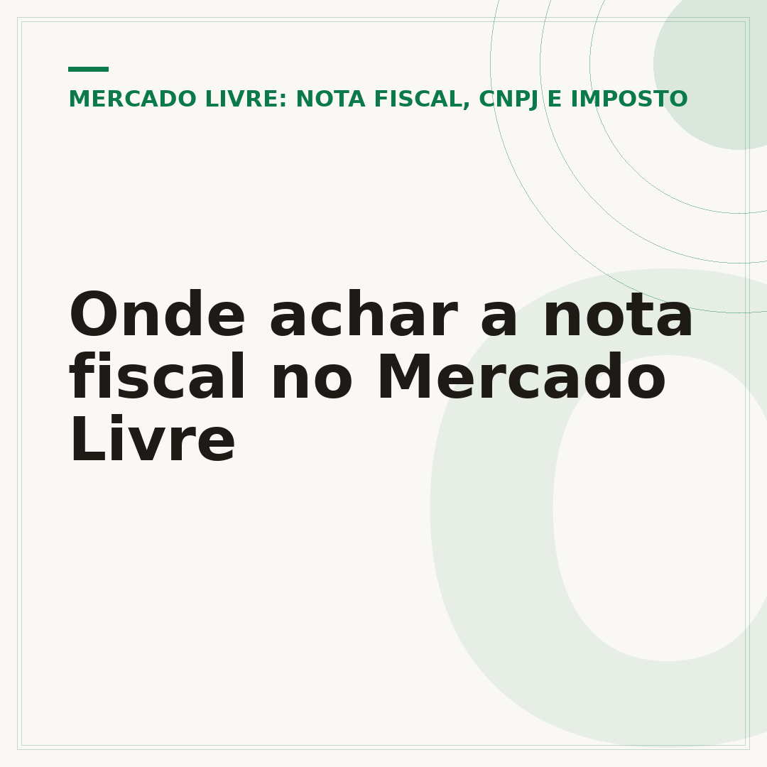 Onde achar a nota fiscal no Mercado Livre