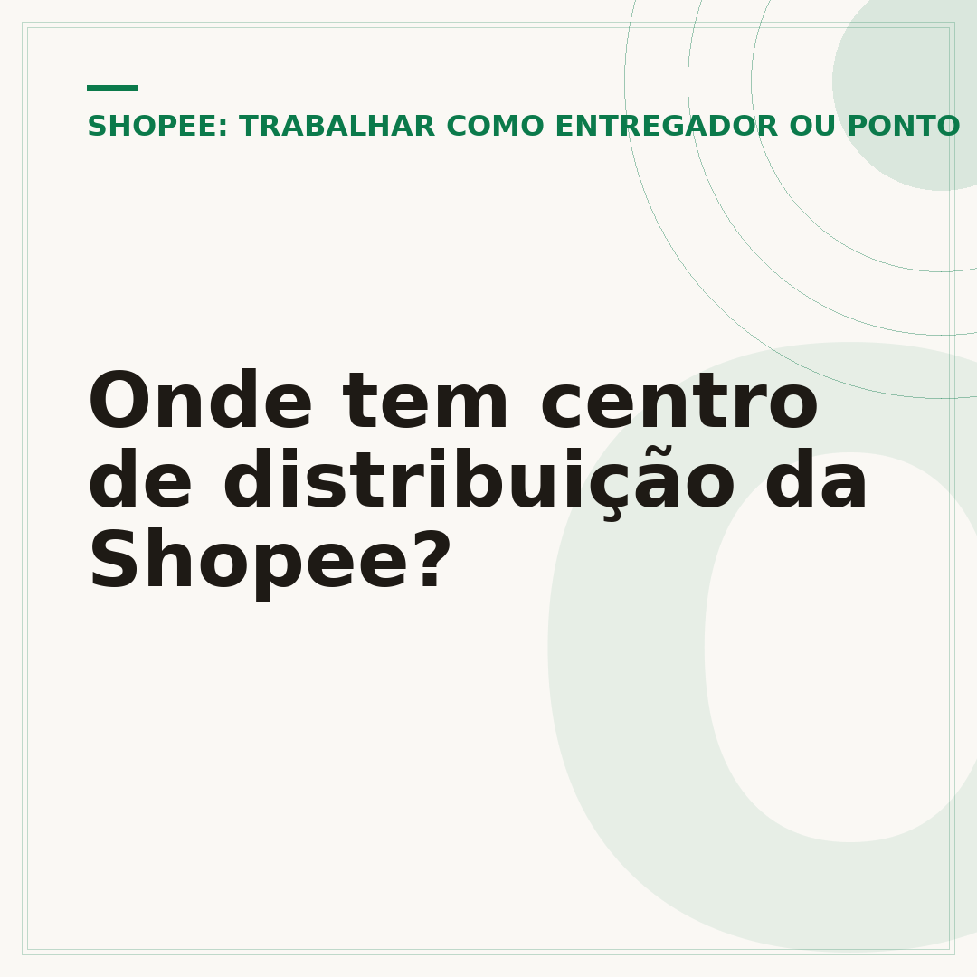 Onde tem centro de distribuição da Shopee?