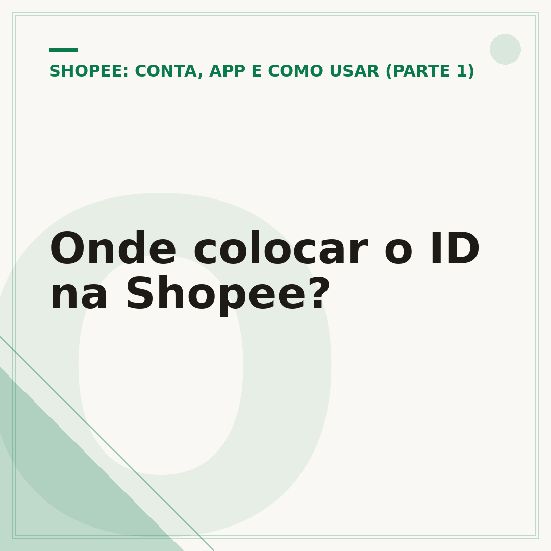 Onde colocar o ID na Shopee?