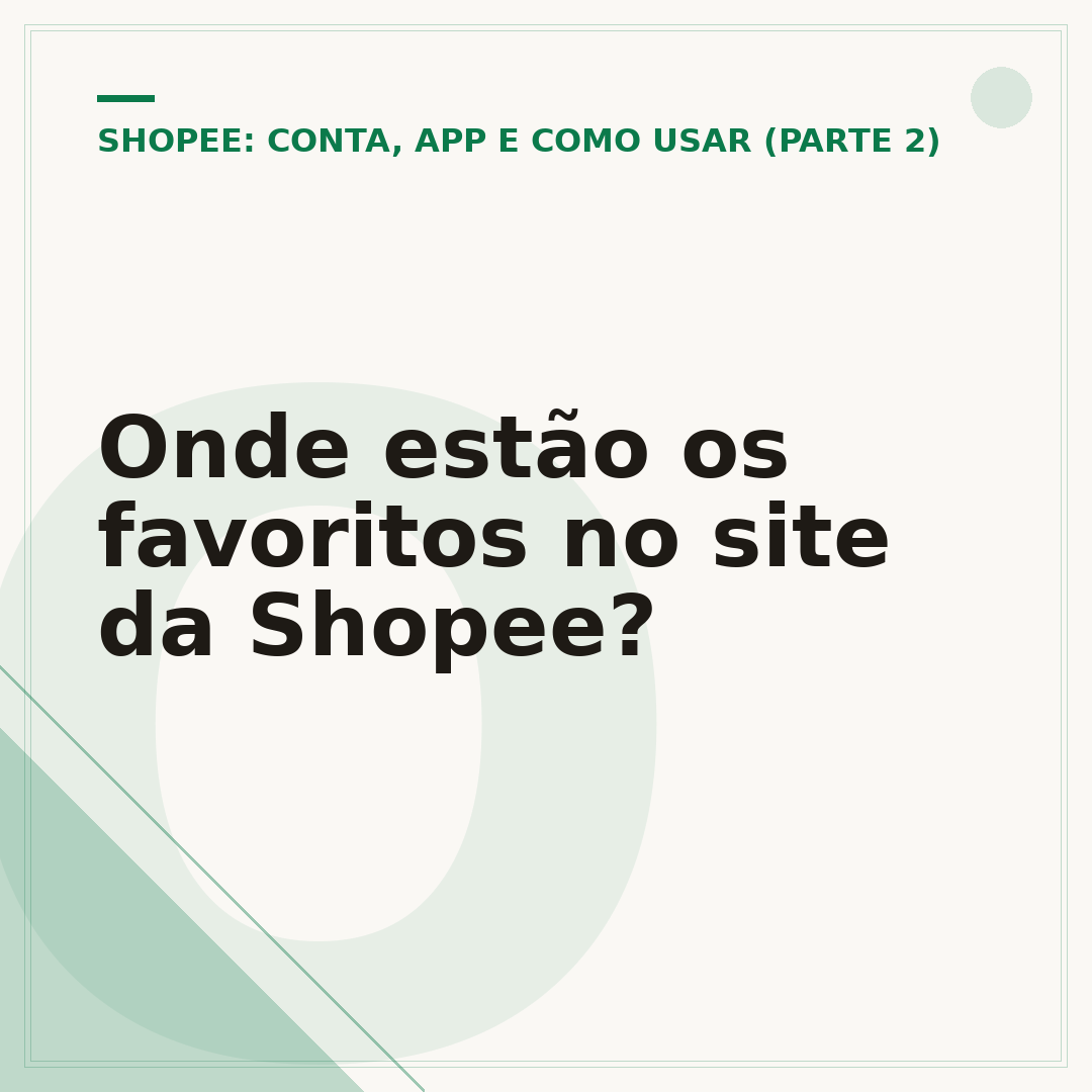 Onde estão os favoritos no site da Shopee?