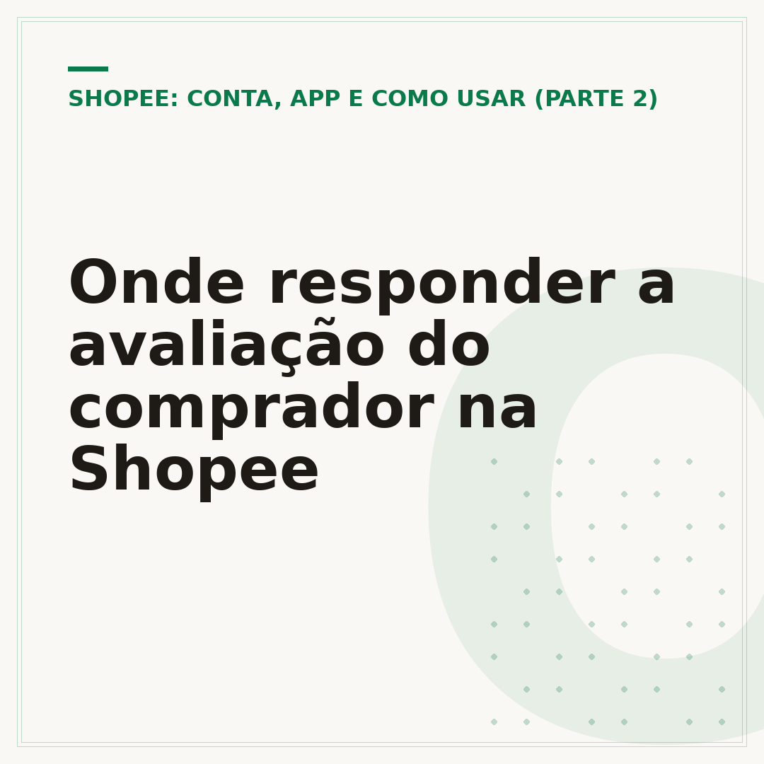 Onde responder a avaliação do comprador na Shopee