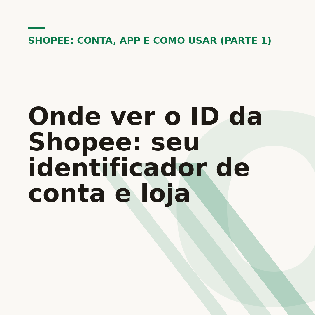 Onde ver o ID da Shopee: seu identificador de conta e loja