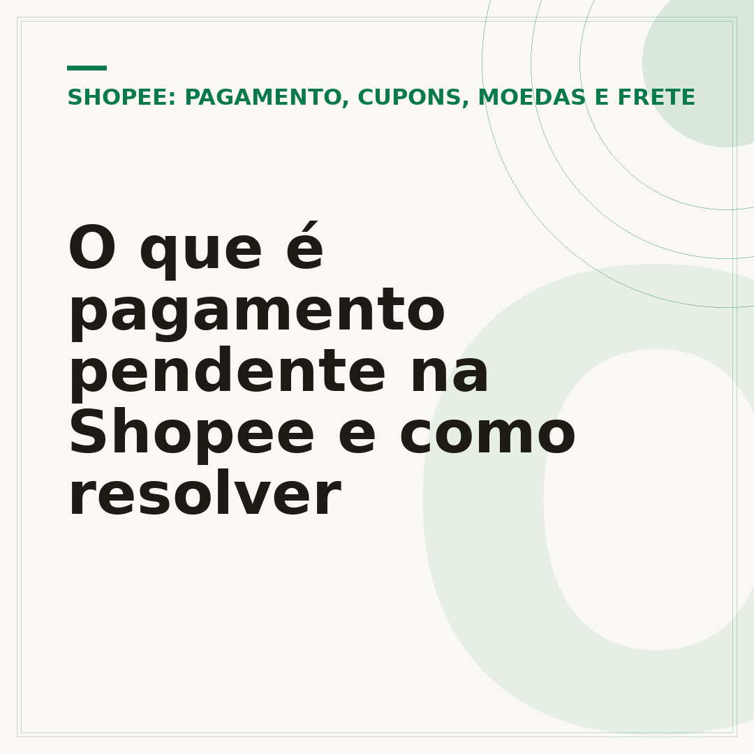 O que é pagamento pendente na Shopee e como resolver