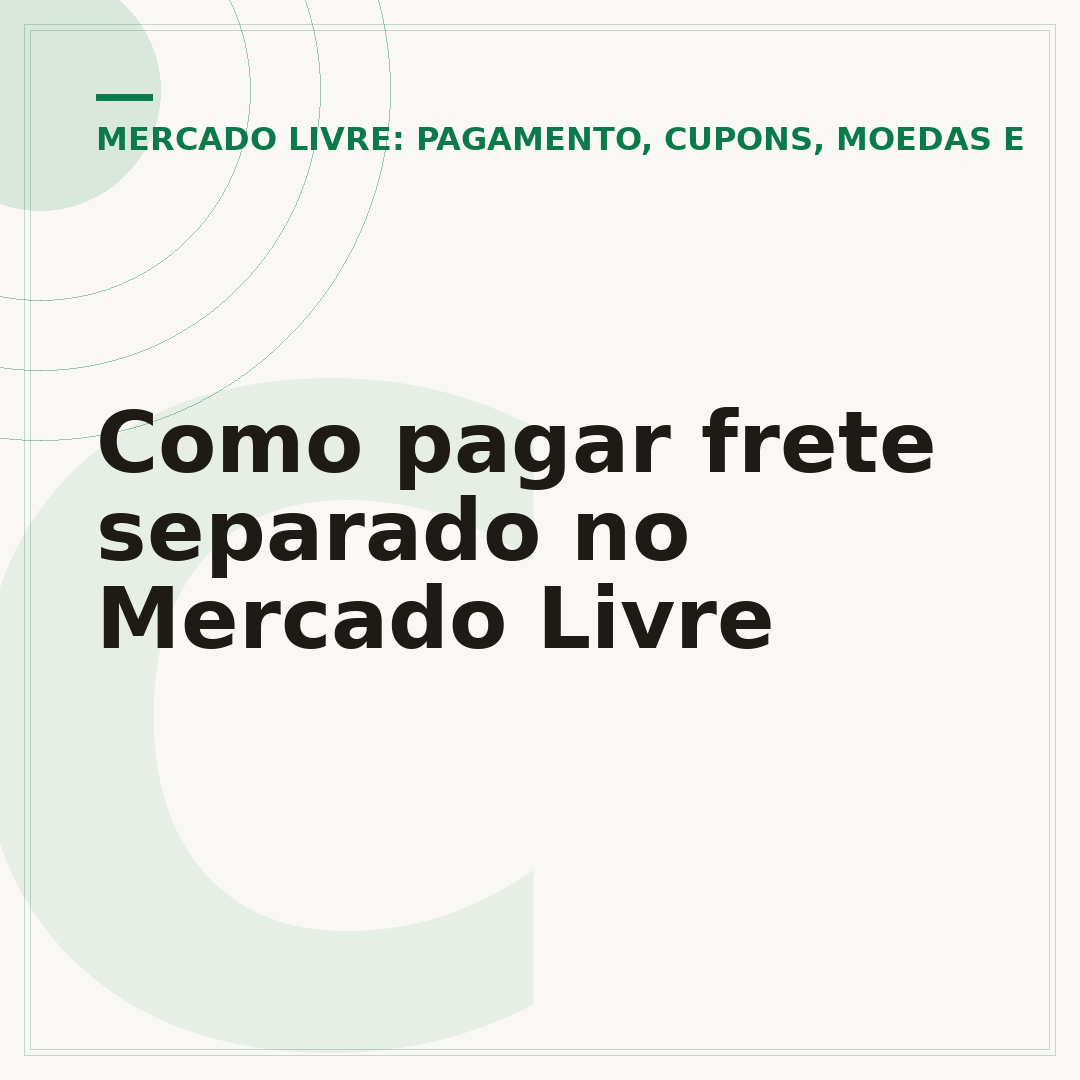 Como pagar frete separado no Mercado Livre