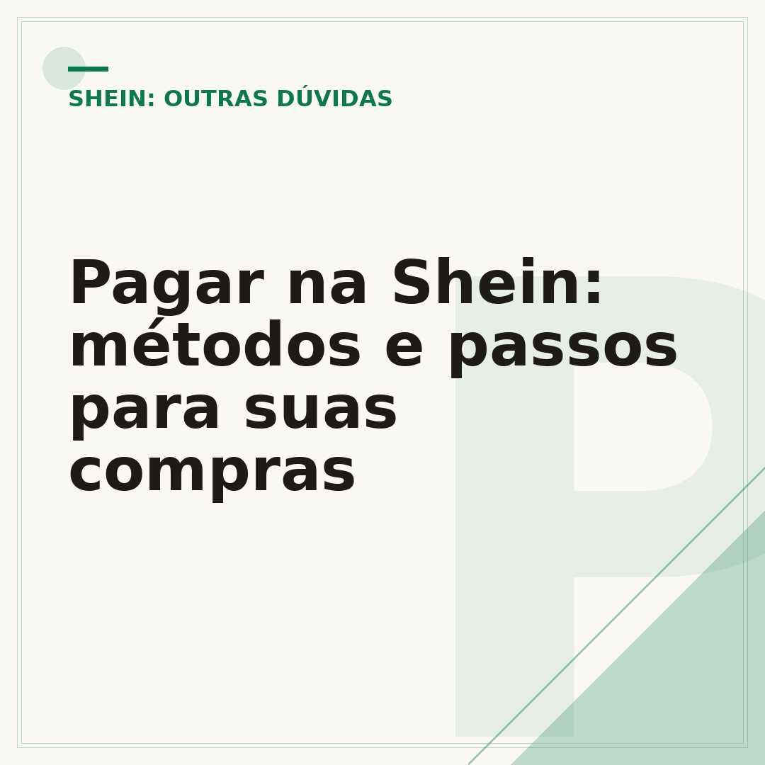 Pagar na Shein: métodos e passos para suas compras