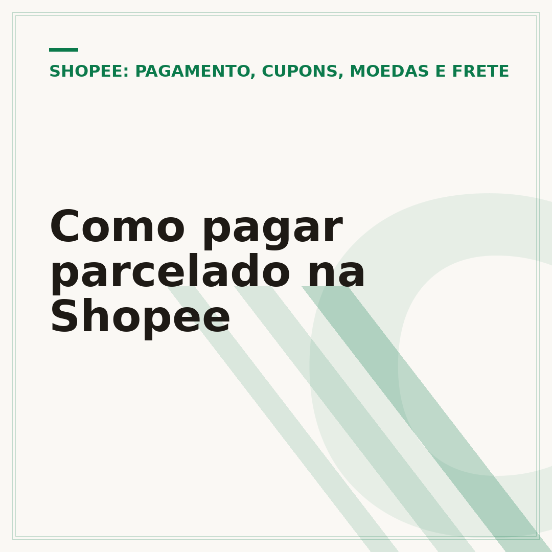 Como pagar parcelado na Shopee