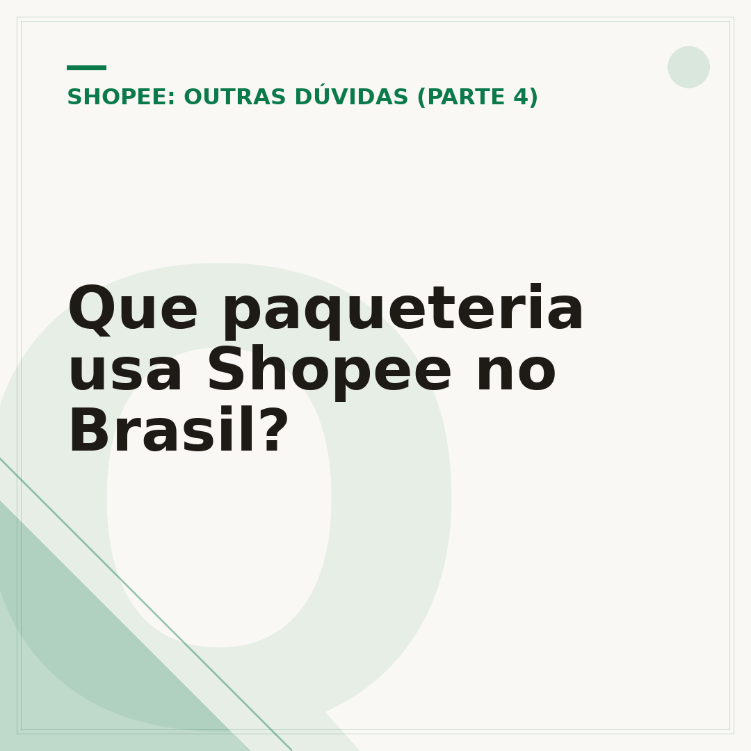 Que paqueteria usa Shopee no Brasil?