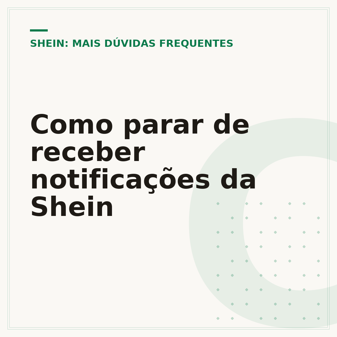 Como parar de receber notificações da Shein