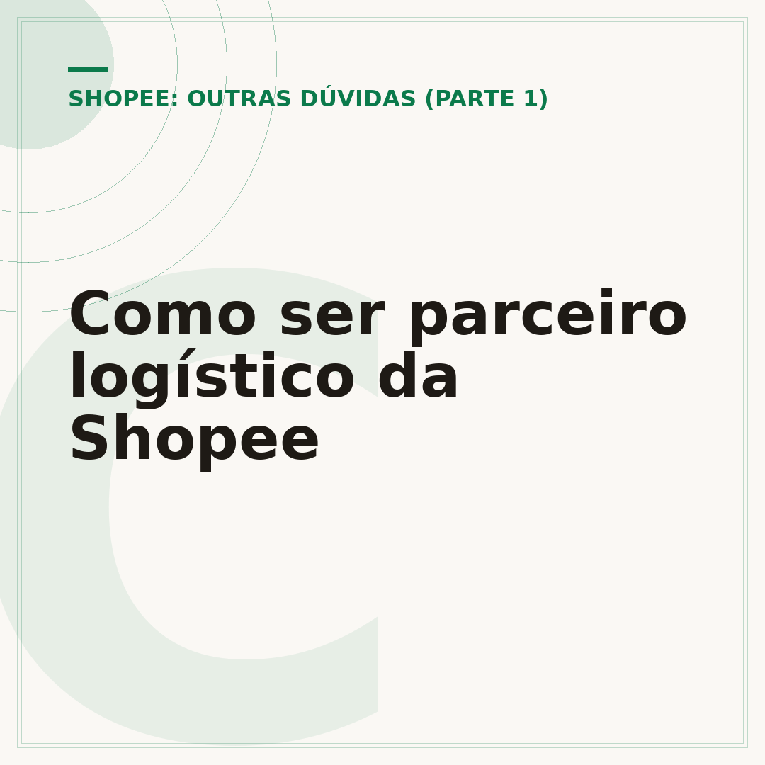 Como ser parceiro logístico da Shopee