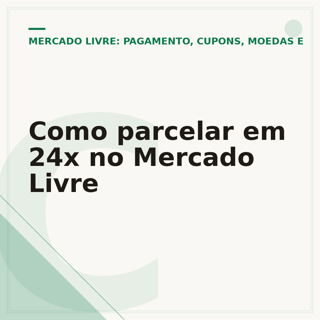 Como parcelar em 24x no Mercado Livre