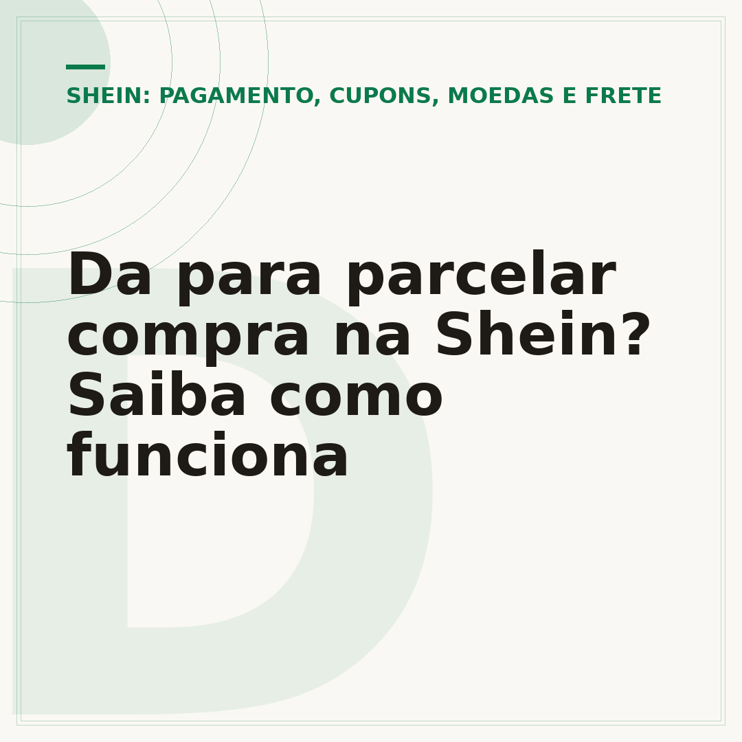 Da para parcelar compra na Shein? Saiba como funciona