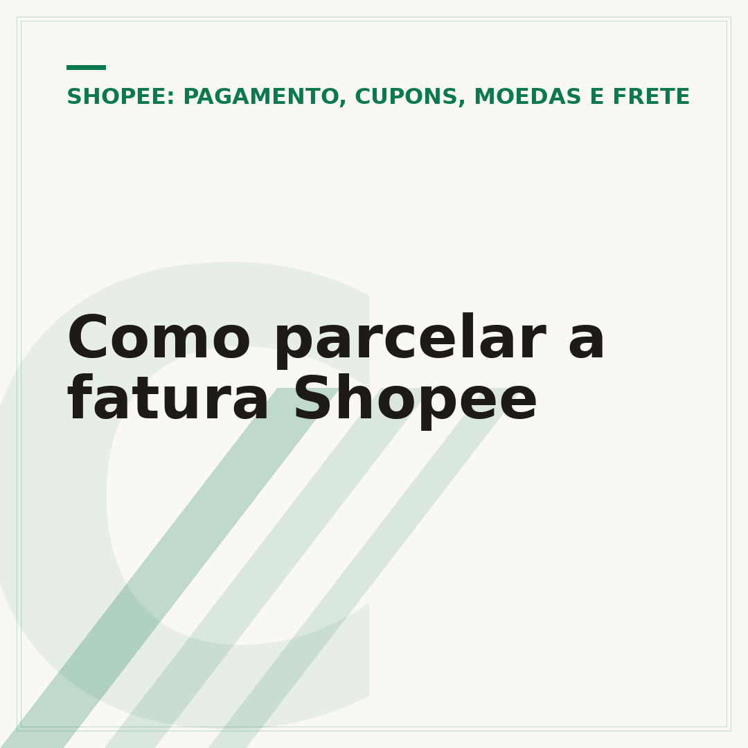 Como parcelar a fatura Shopee