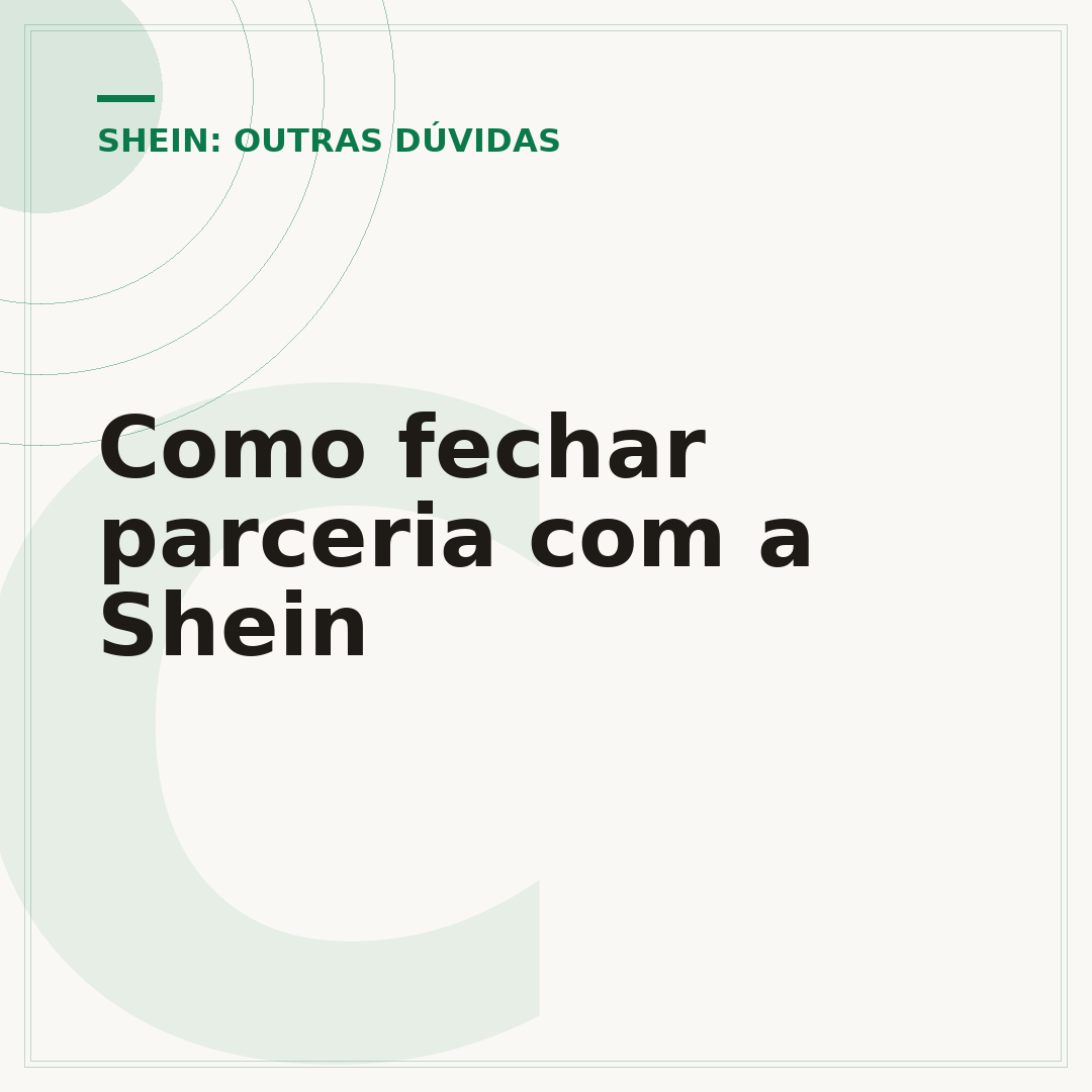 Como fechar parceria com a Shein