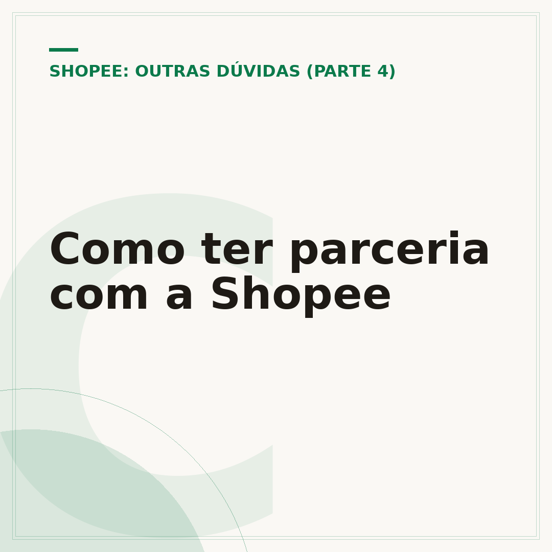 Como ter parceria com a Shopee