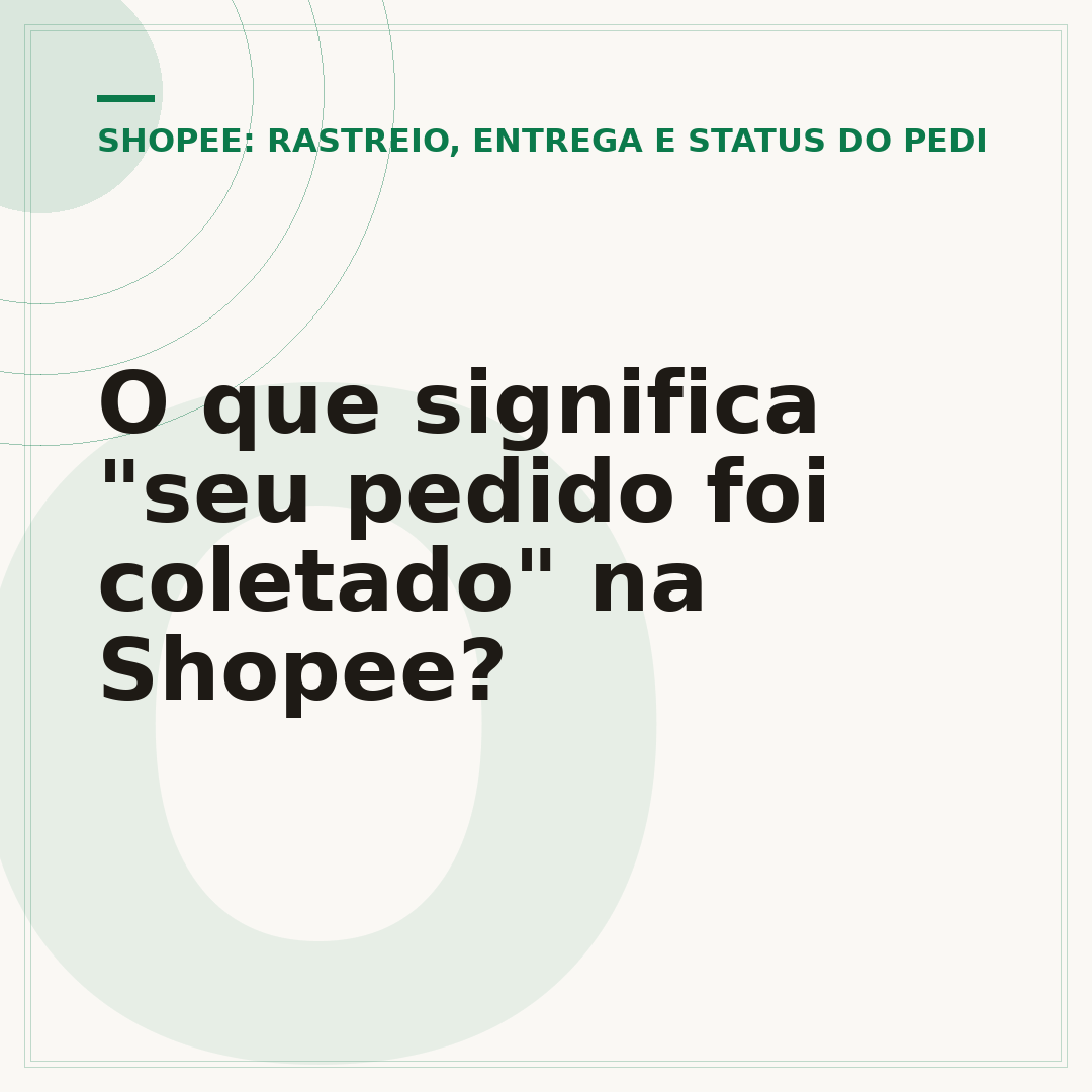 O que significa "seu pedido foi coletado" na Shopee?