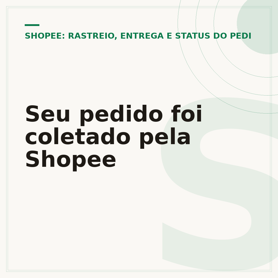 Seu pedido foi coletado pela Shopee