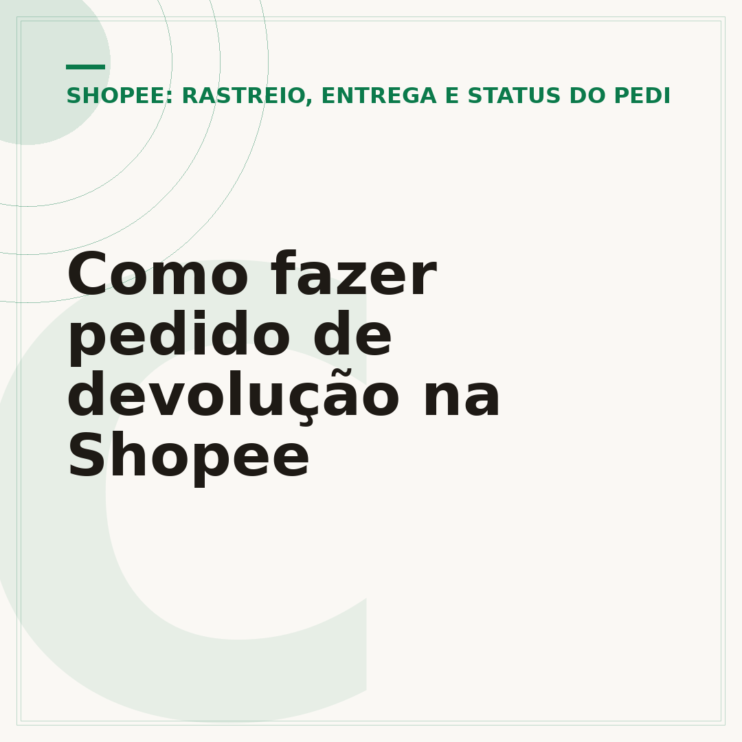 Como fazer pedido de devolução na Shopee